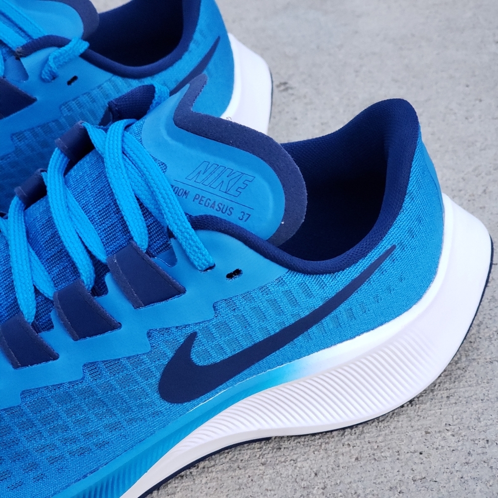 Nike Air Zoom Pegasus 37 Women's Running Blue Shoe - Picture 4 of 6
